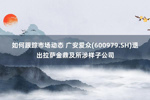 如何跟踪市场动态 广安爱众(600979.SH)退出拉萨金鼎及所涉样子公司