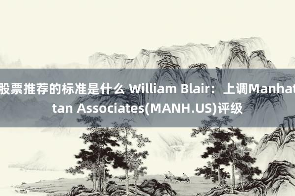 股票推荐的标准是什么 William Blair：上调Manhattan Associates(MANH.US)评级