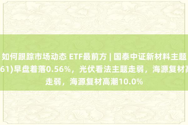 如何跟踪市场动态 ETF最前方 | 国泰中证新材料主题ETF(159761)早盘着落0.56%，光伏看法主题走弱，海源复材高潮10.0%