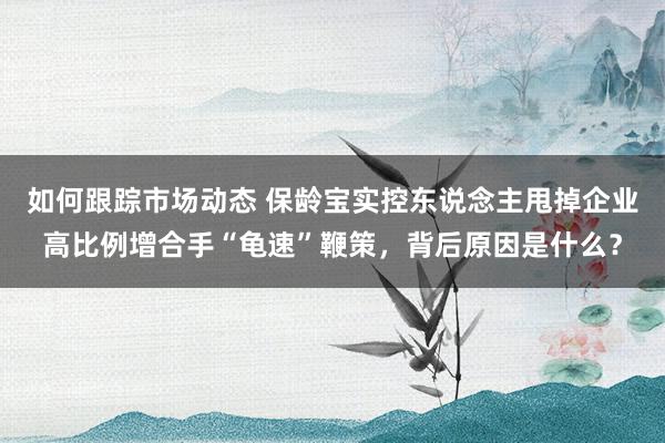 如何跟踪市场动态 保龄宝实控东说念主甩掉企业高比例增合手“龟速”鞭策，背后原因是什么？